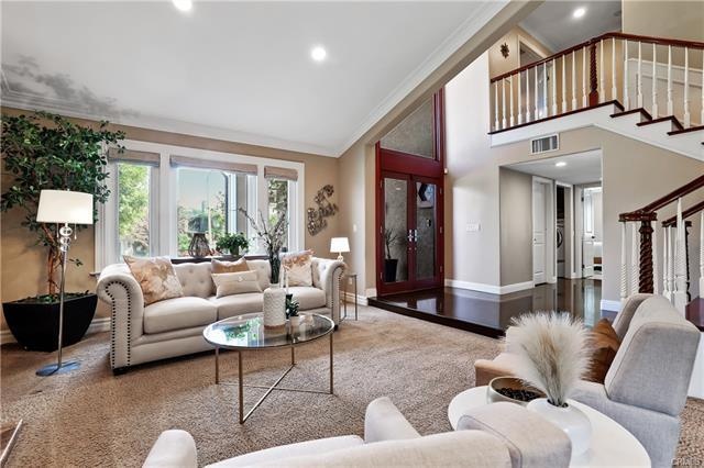 Living room and staircase